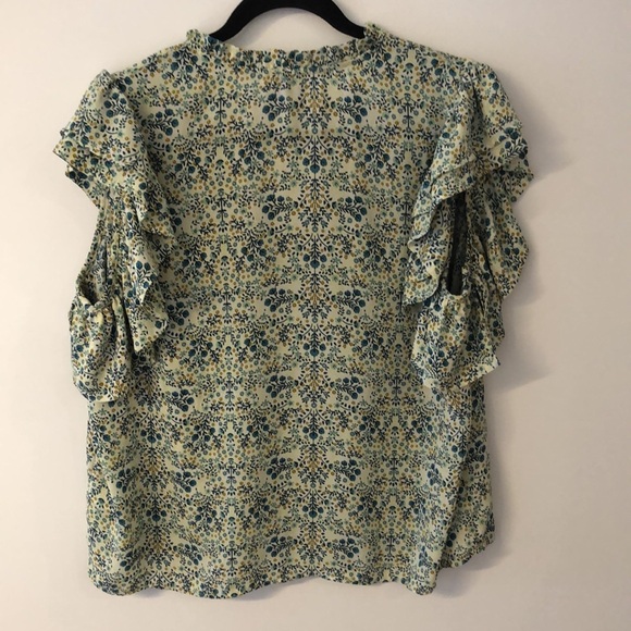 Anthropologie Joie flutter sleeve floral top - Picture 7 of 10